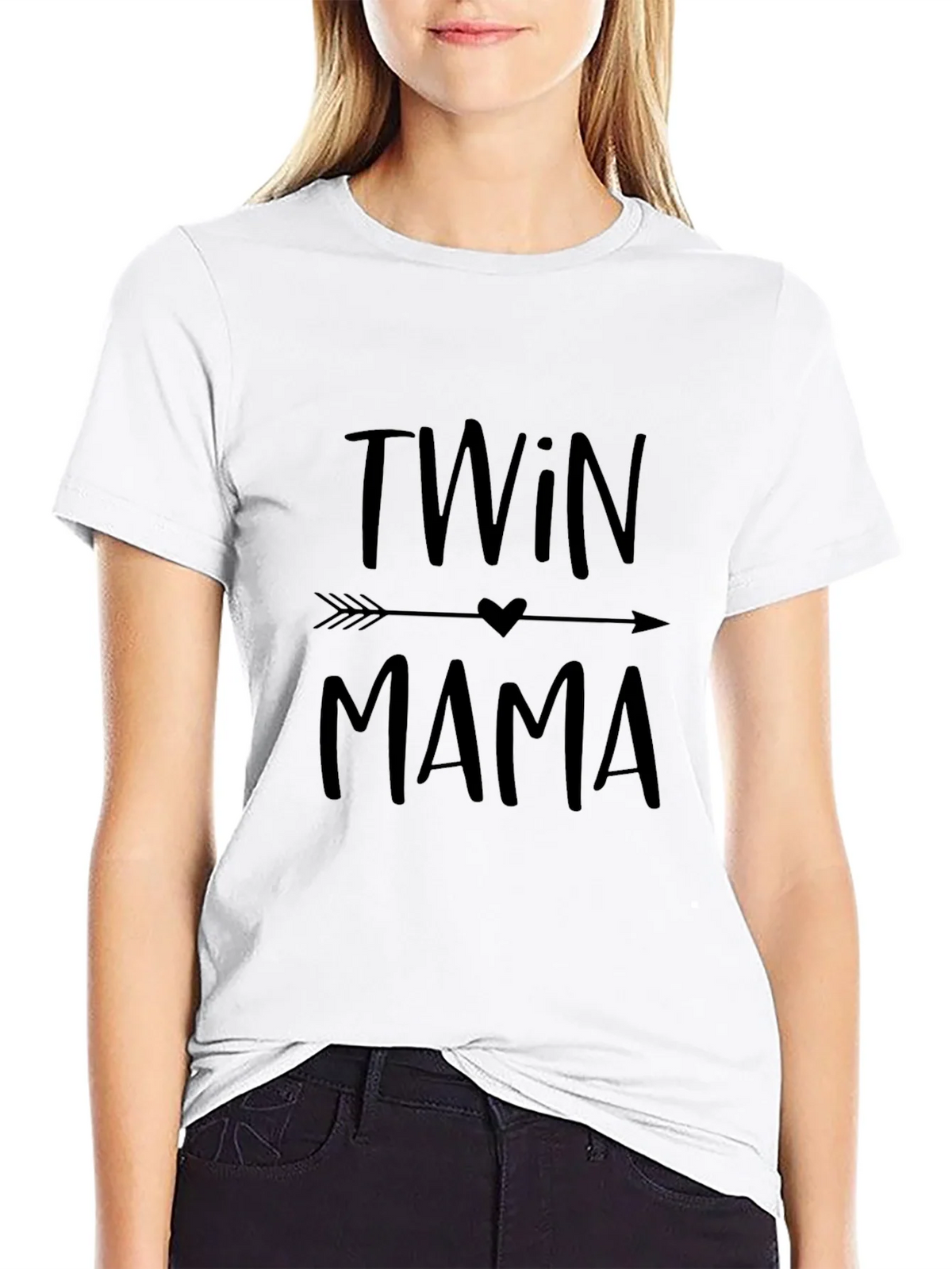 Twin Mama Graphic Tee - Black T-Shirt