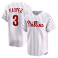 Philadelphia Phillies #3 Bryce Harper White Home Limited Player Baseball Jersey