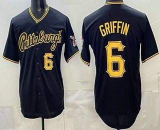Pittsburgh Pirates #6 Konnor Griffin Black Alternate Limited Jersey