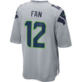 S.Seahawks #12s Game Jersey - Gray