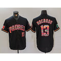 San Diego Padres #13 Manny Machado Black Mexico Cool Base Stitched Baseball Jersey