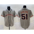 San Francisco Giants #51 Jung Hoo Lee Gray Cool Base Stitched Baseball Jersey