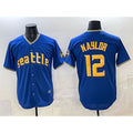 Seattle Mariners #12 Josh Naylor Royal 2025 Limited Stitched Baseball Jersey