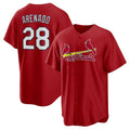 St. Louis Cardinals #28 Nolan Arenado Red Alternate Official Replica Player Baseball Jersey