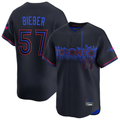 Toronto Blue Jays #57 Shane Bieber Black City Connect Limited  Baseball Stitched Jersey
