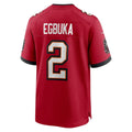 TB.Buccaneers #2 Emeka Egbuka Red Team 50th Season Game Jersey