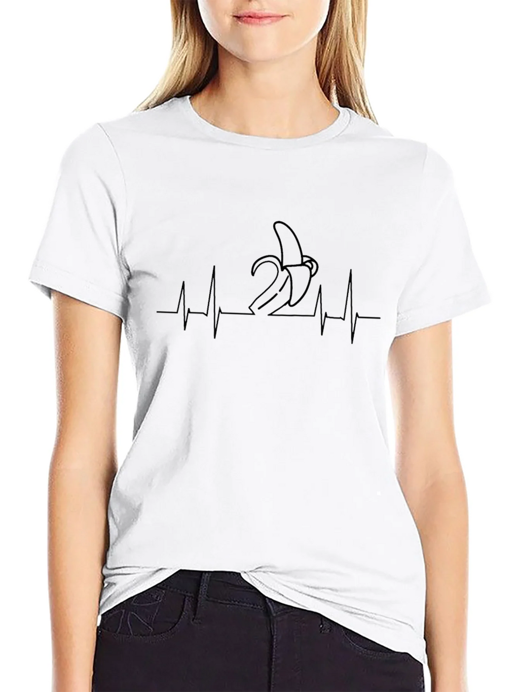 Banana Heartbeat Tee - Funny Graphic T-Shirt