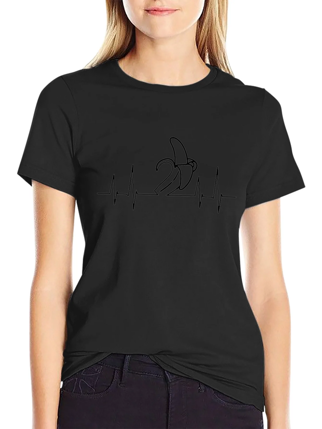 Banana Heartbeat Tee - Funny Graphic T-Shirt