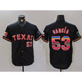 Texas Rangers #53 Adolis Garcia Black Rainbow Mexico Cool Base Stitched Baseball Jersey