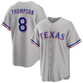 Texas Rangers #8 Bubba Thompson Gray Cool Base Stitched Baseball Jersey