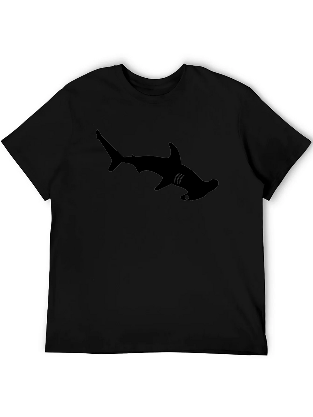 Hammerhead Shark Graphic Tee - Cool Black T-Shirt