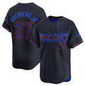 Toronto Blue Jays #27 Vladimir Guerrero Jr. Black 2024 City Connect Limited Stitched Baseball Jersey