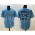 Toronto Blue Jays #27 Vladimir Guerrero Jr. Blue 2025 World Series Cool Base Stitched Baseball Jersey