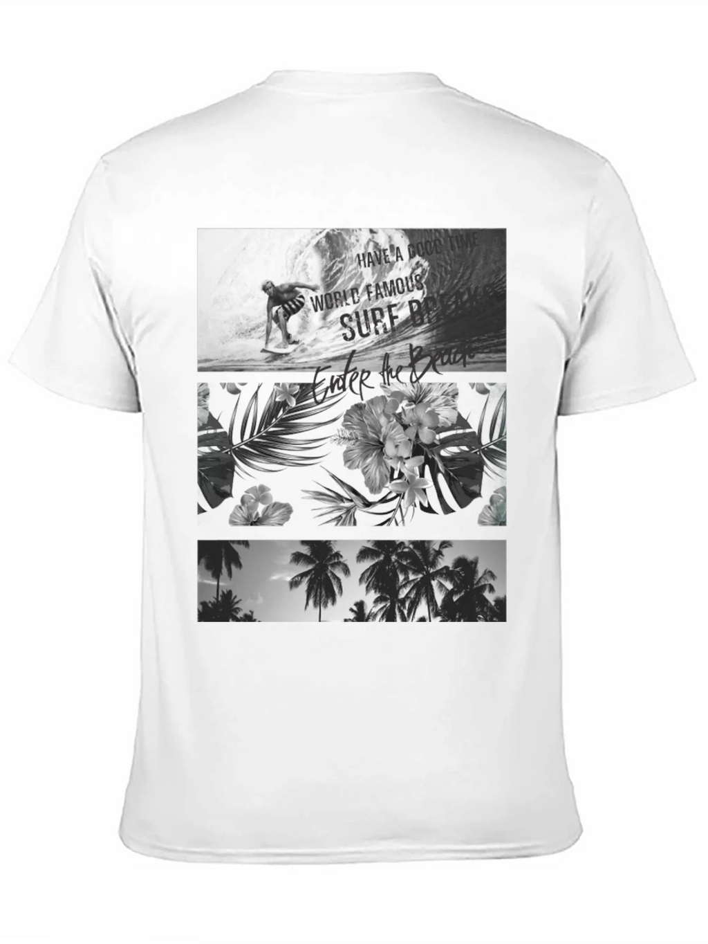 Black Surf Scene Graphic Tee