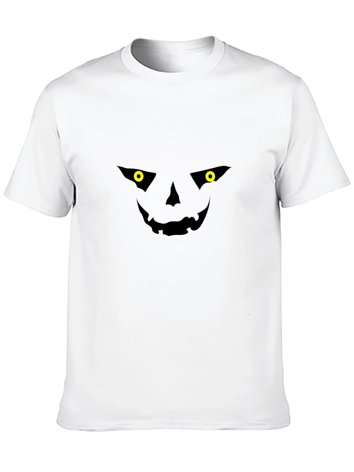 Spooky Jack-o-Lantern Face Black T-Shirt