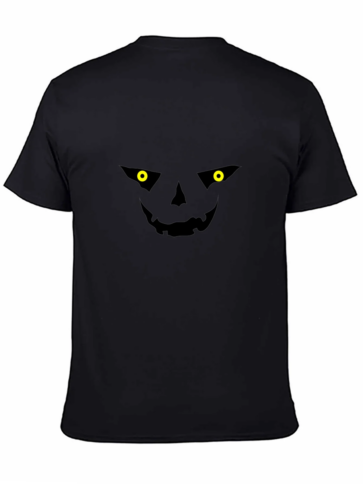 Spooky Jack-o-Lantern Face Black T-Shirt