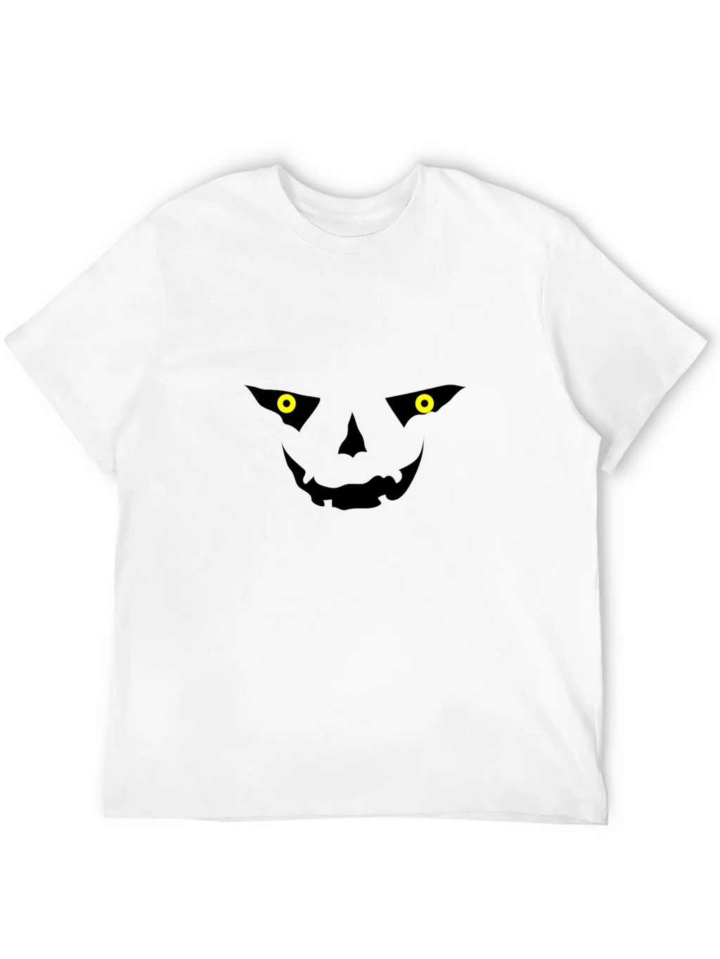 Spooky Jack-o-Lantern Face Black T-Shirt