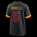 W.Commanders #5 Jayden Daniels Black Hail Raiser Alternate Game Stitched Football American Jersey
