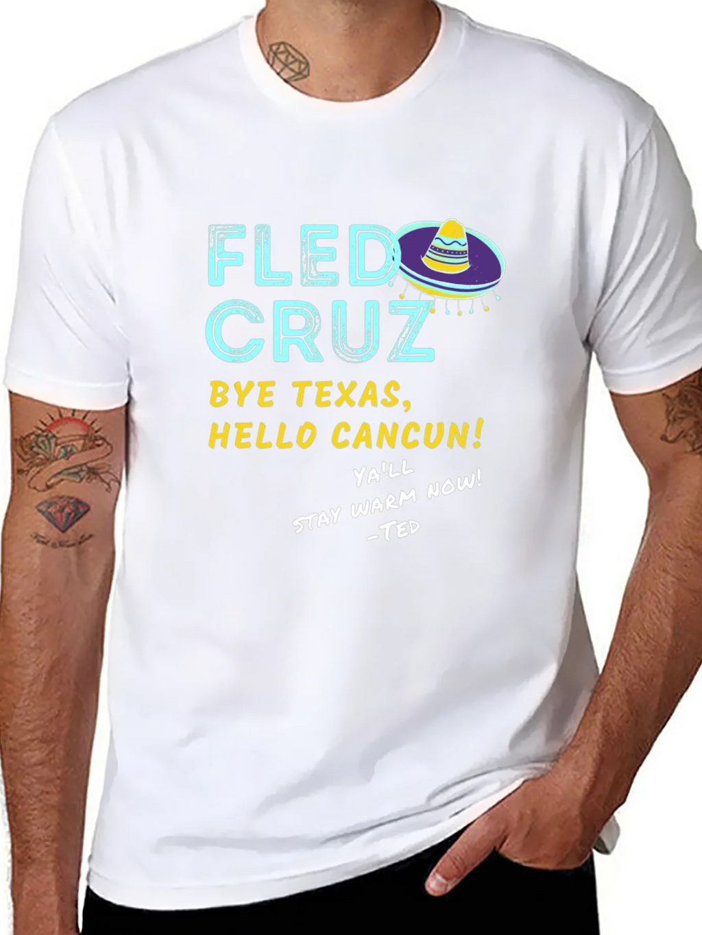 Fled Cruz Black Graphic T-Shirt