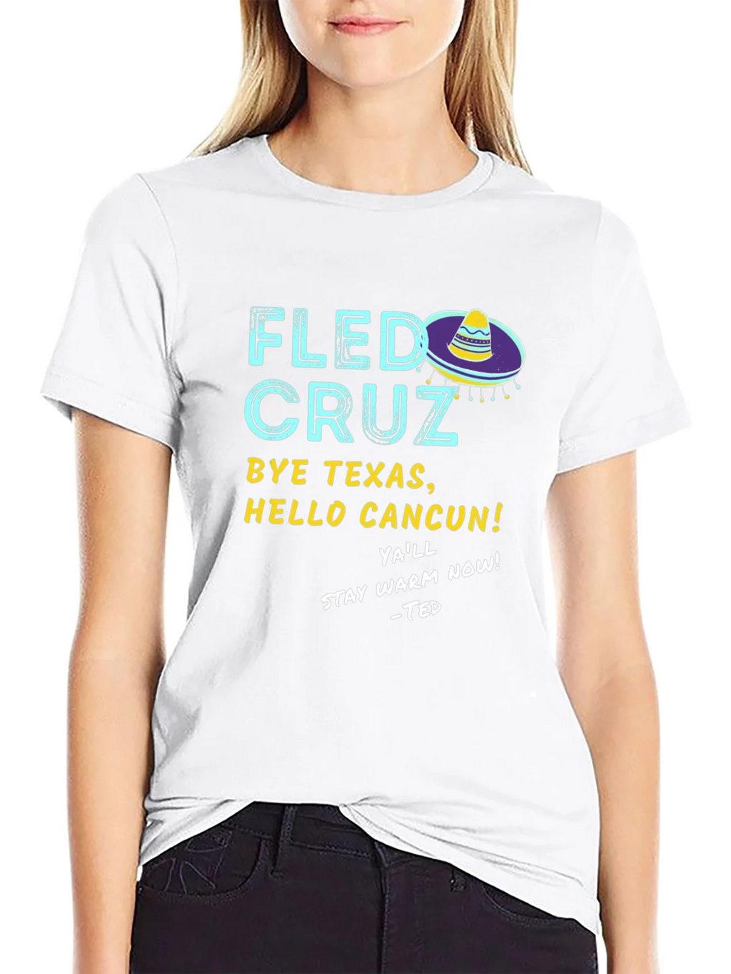 Fled Cruz Black Graphic T-Shirt