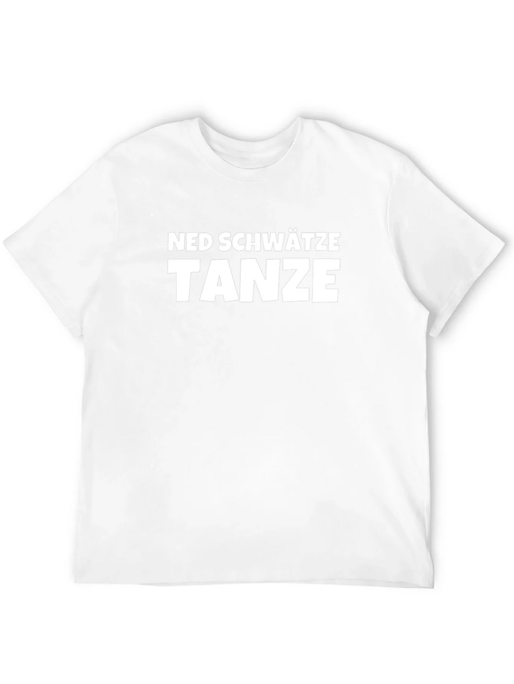 Ned Schwätze Tanze T-Shirt - Black Cotton Blend Tee