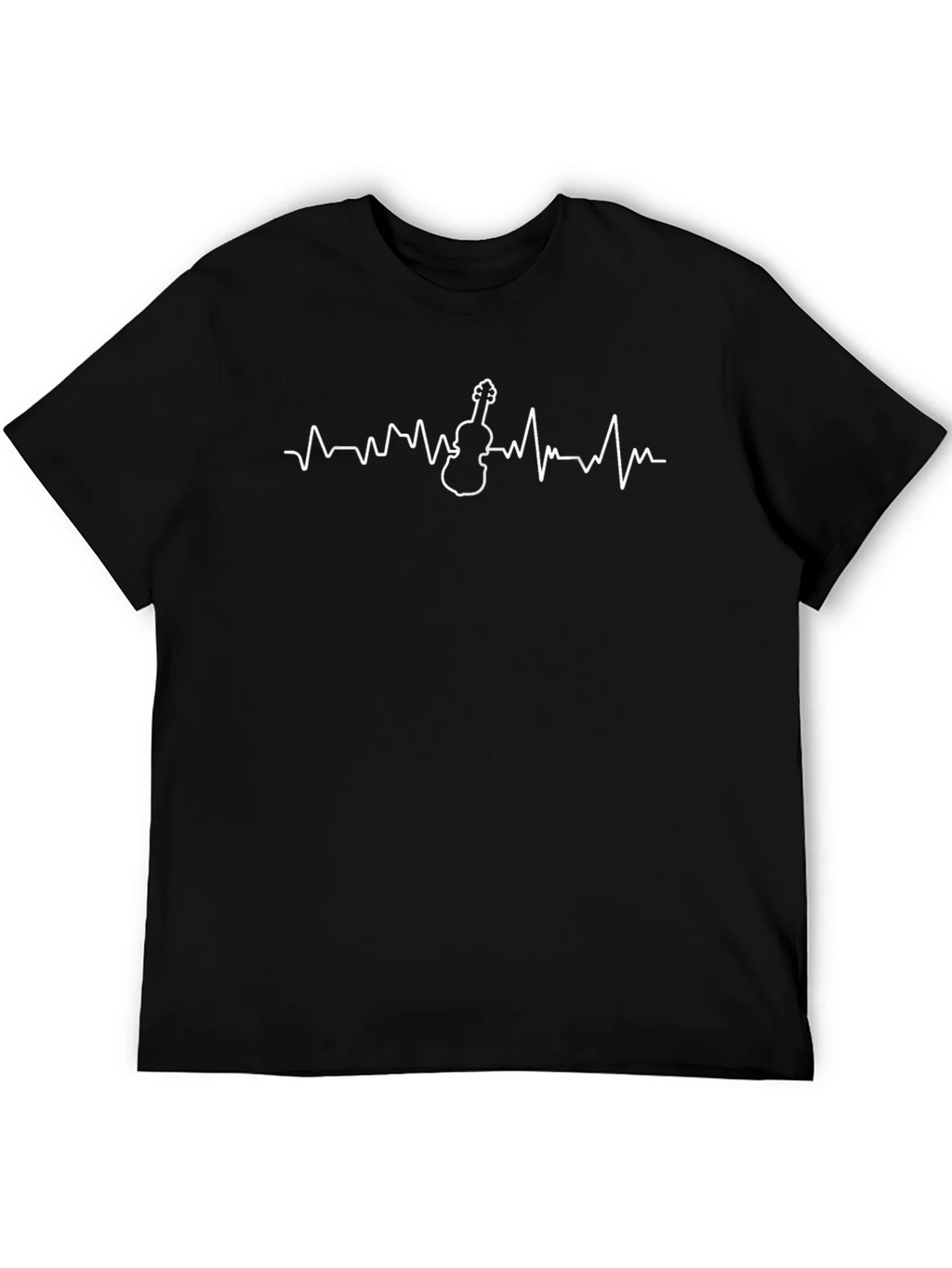 Violin Heartbeat Graphic Tee - Musician T-Shirt