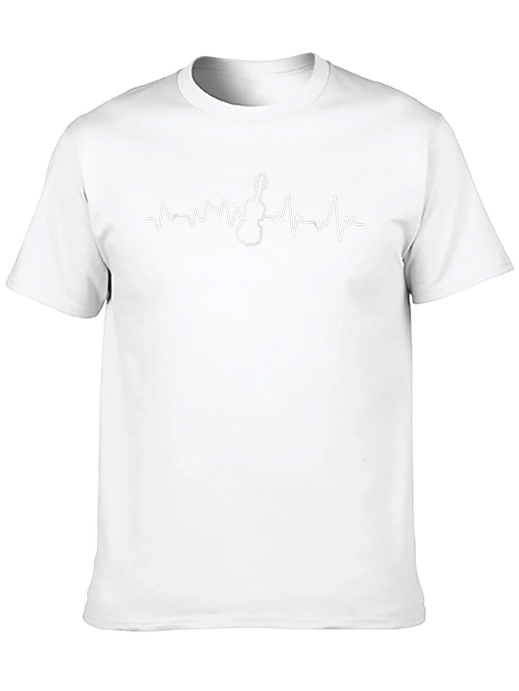 Violin Heartbeat Graphic Tee - Musician T-Shirt