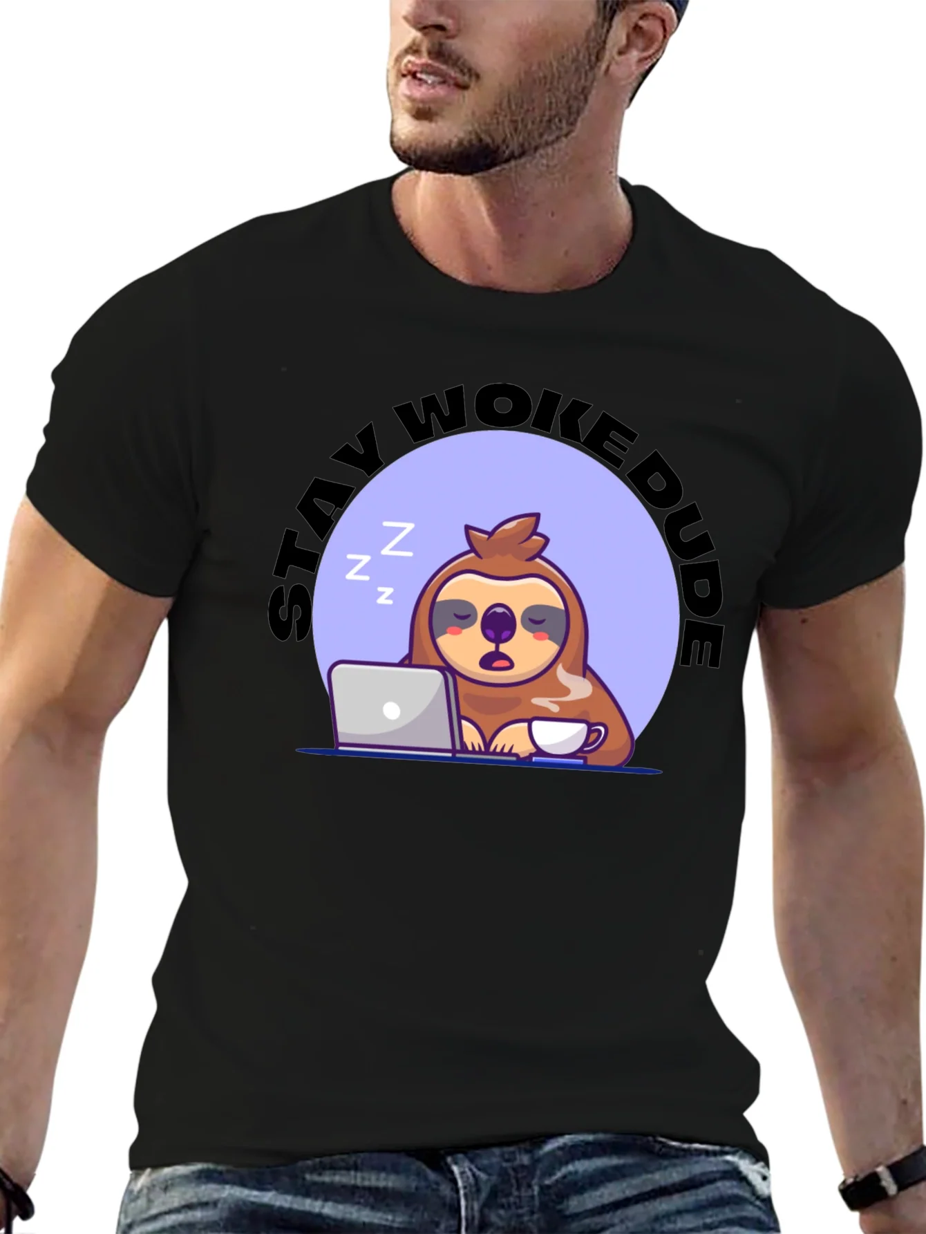 Stay Woke Dude Sloth T-Shirt