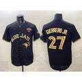 Toronto Blue Jays #27 Vladimir Guerrero Jr. Black Gold MAROU 2025 American League Champions Limited Stitched Jersey