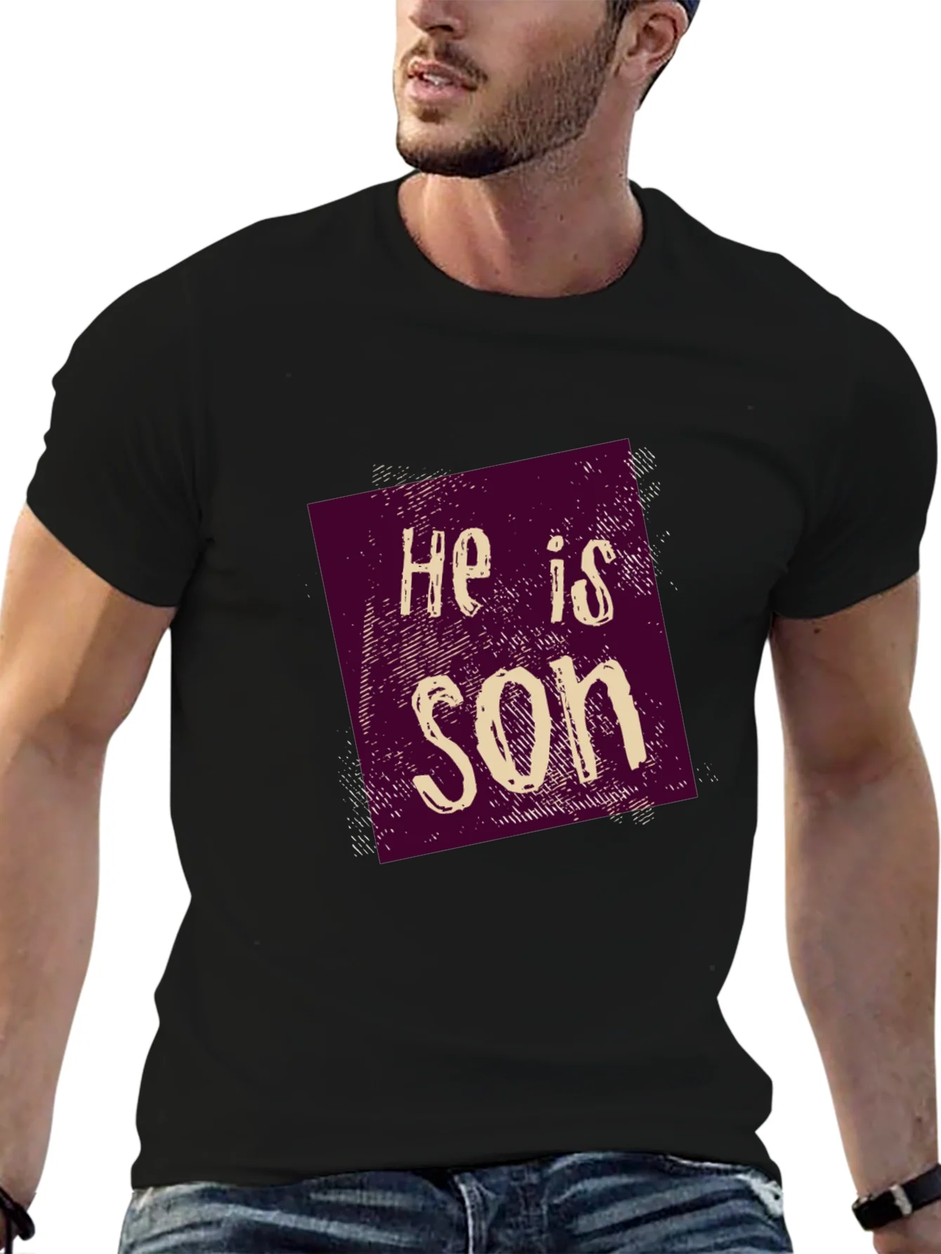 He is Son Graphic Tee - Casual Style