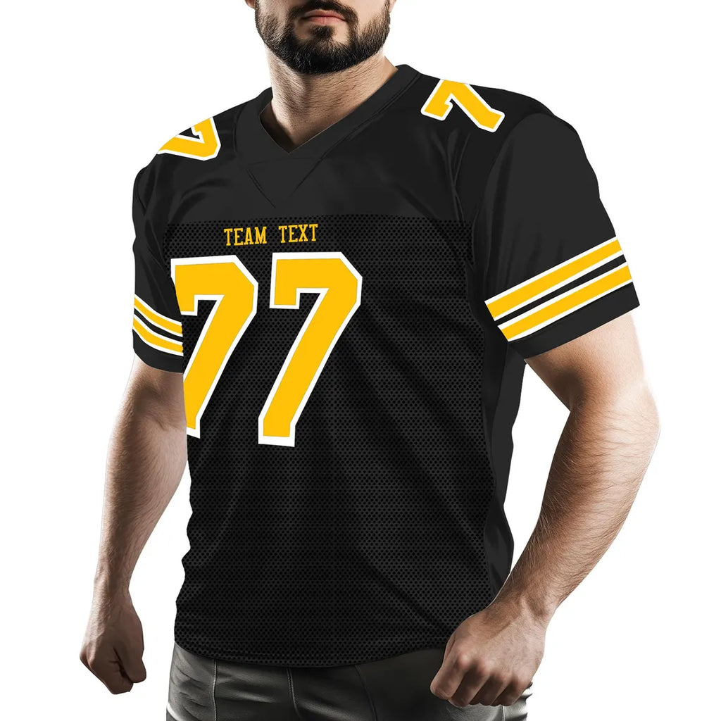 Custom Football Jersey Personalized Stitched Name Number Team Logo Game Training Shirt Fan Gift for Men Women Youth Sports Uniform