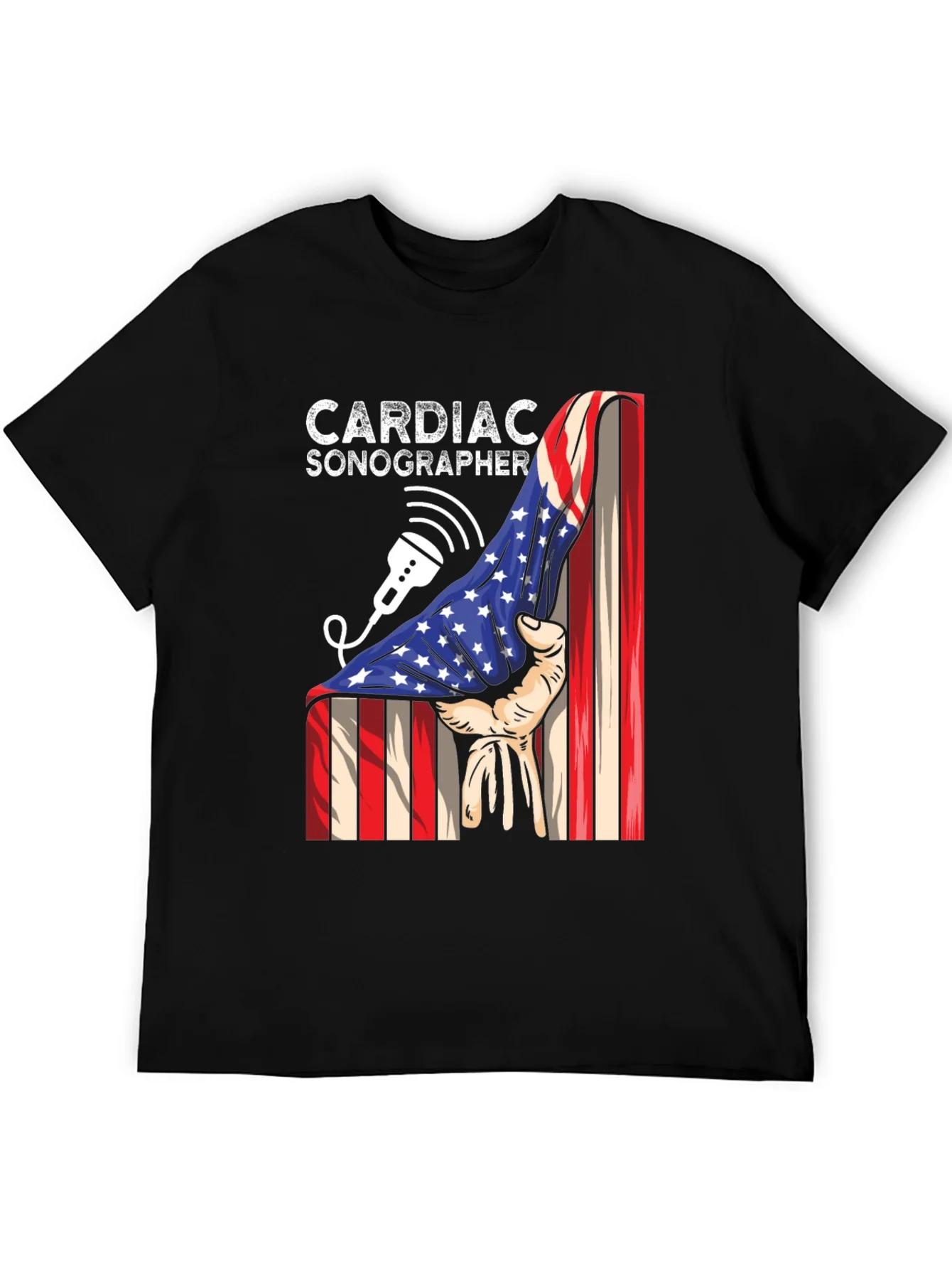Cardiac Sonographer Patriotic T-Shirt