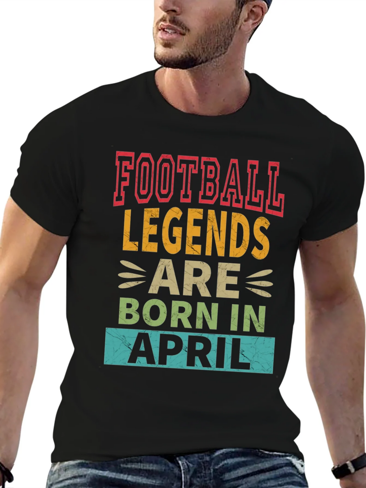 Football Legends Born In April T-Shirt