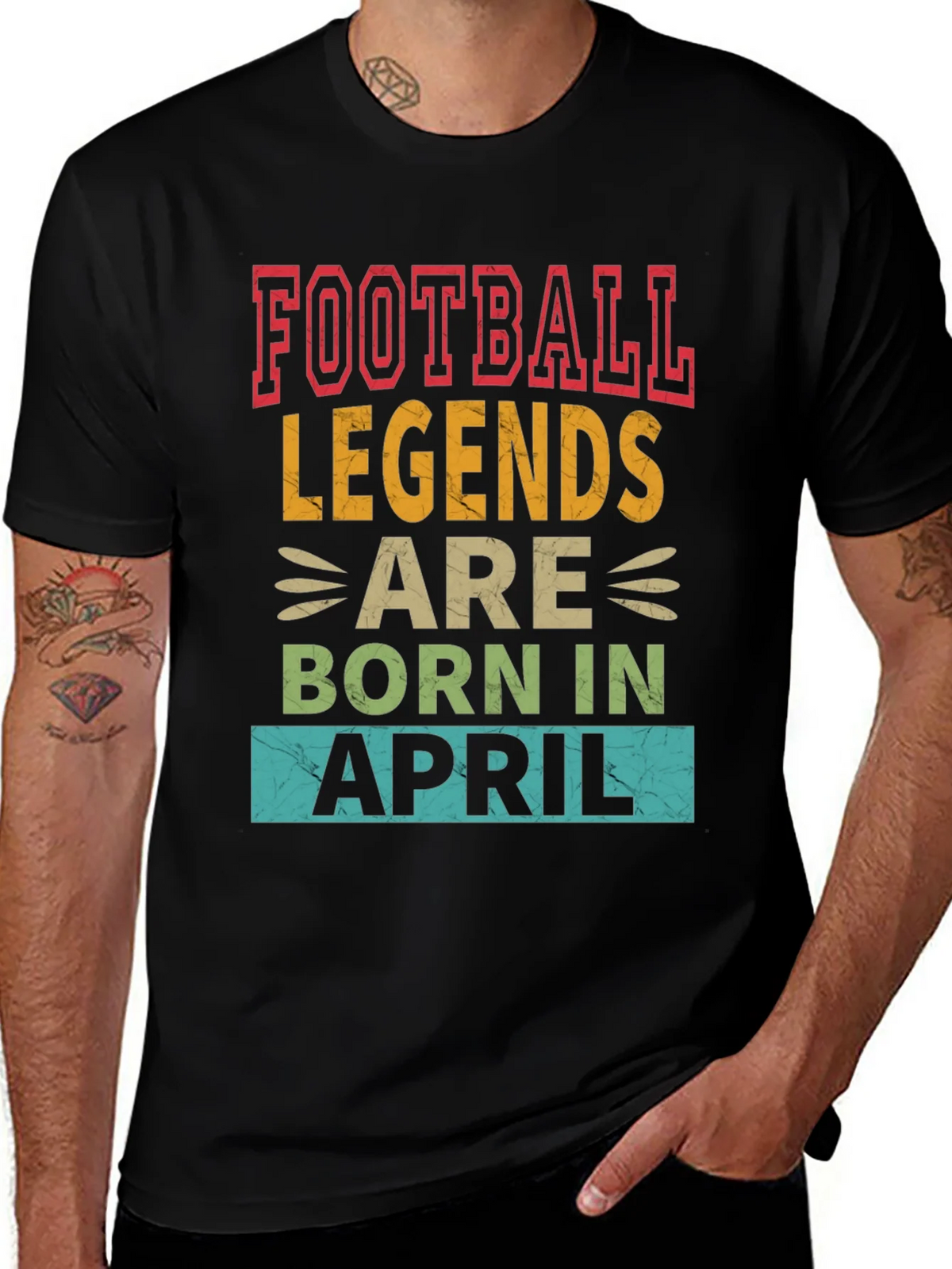 Football Legends Born In April T-Shirt