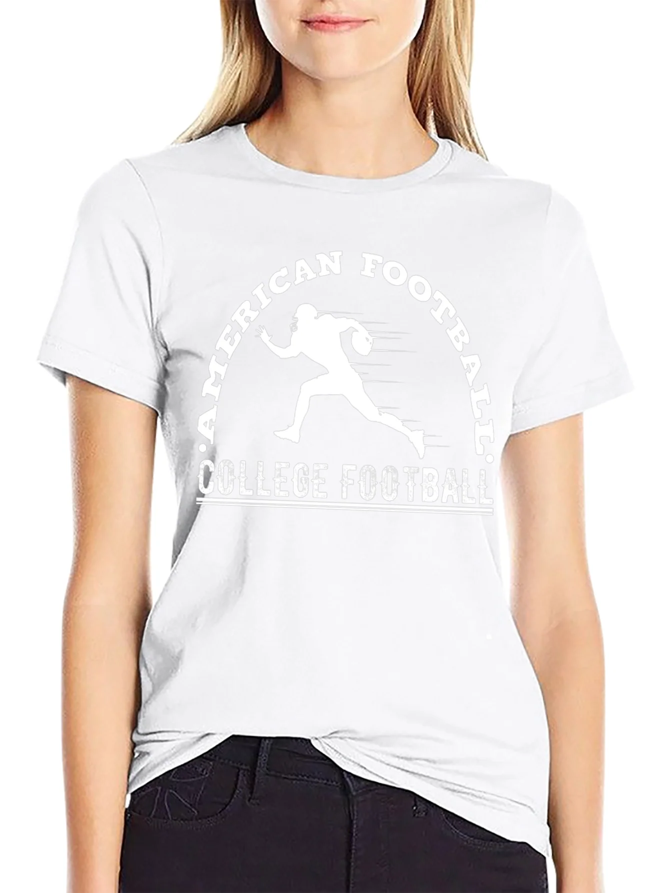American College Football T-Shirt - Black