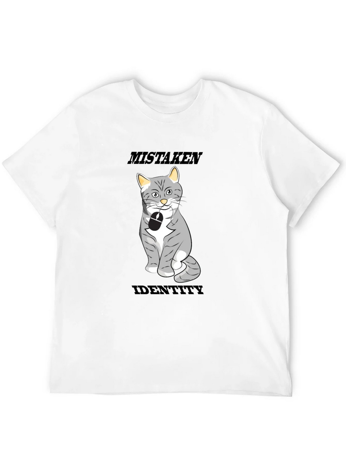 Mistaken Identity Cat T-Shirt Funny Graphic Tee