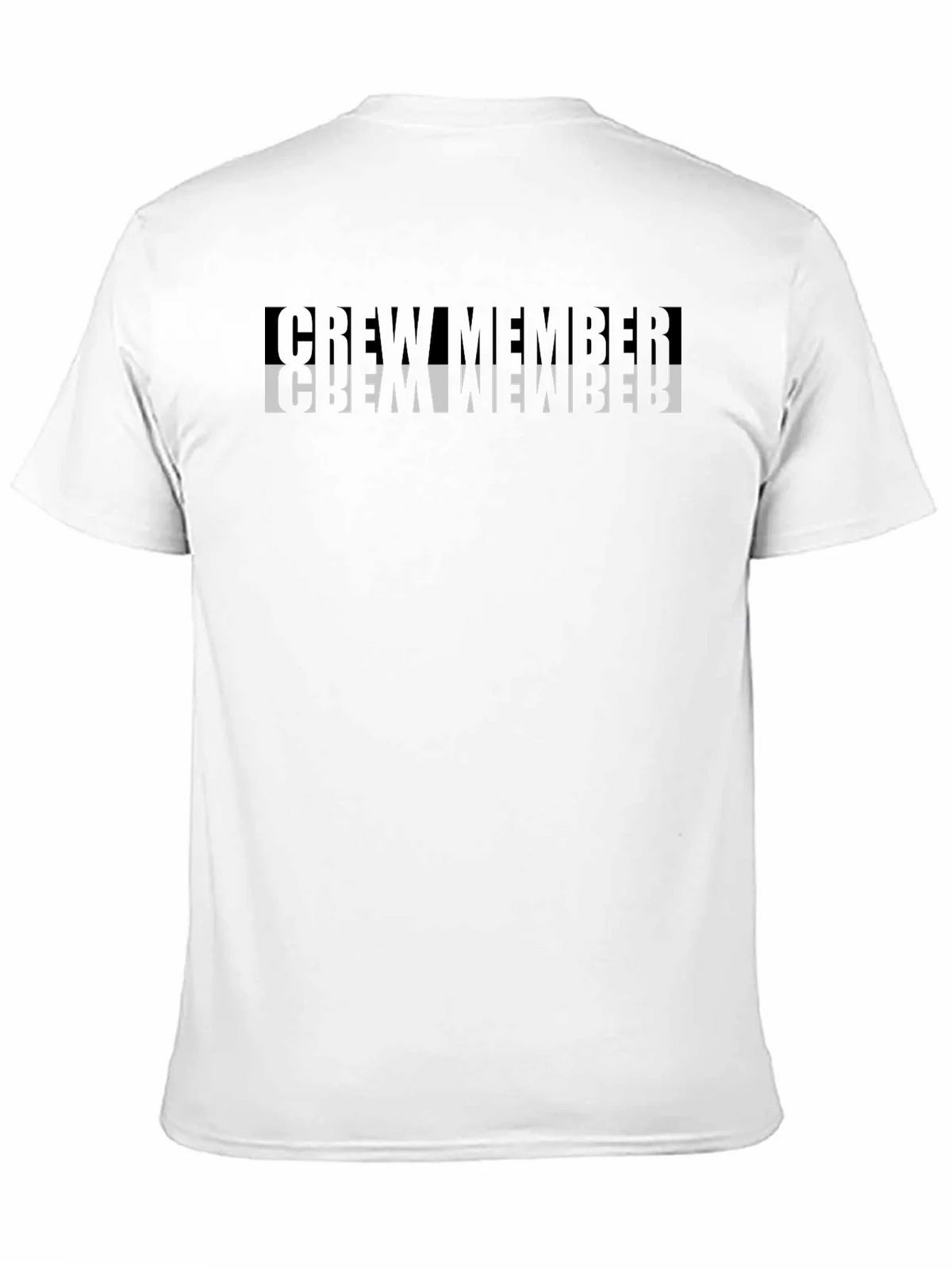 Crew Member Graphic Tee - Black Crew Neck T-Shirt