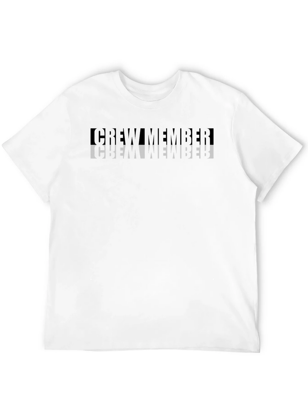 Crew Member Graphic Tee - Black Crew Neck T-Shirt