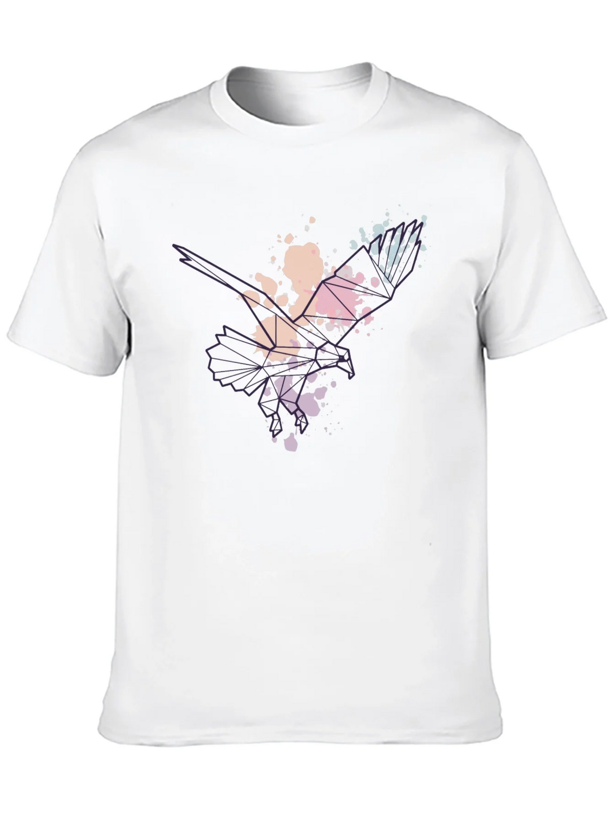 Abstract Eagle Mens Black T-Shirt