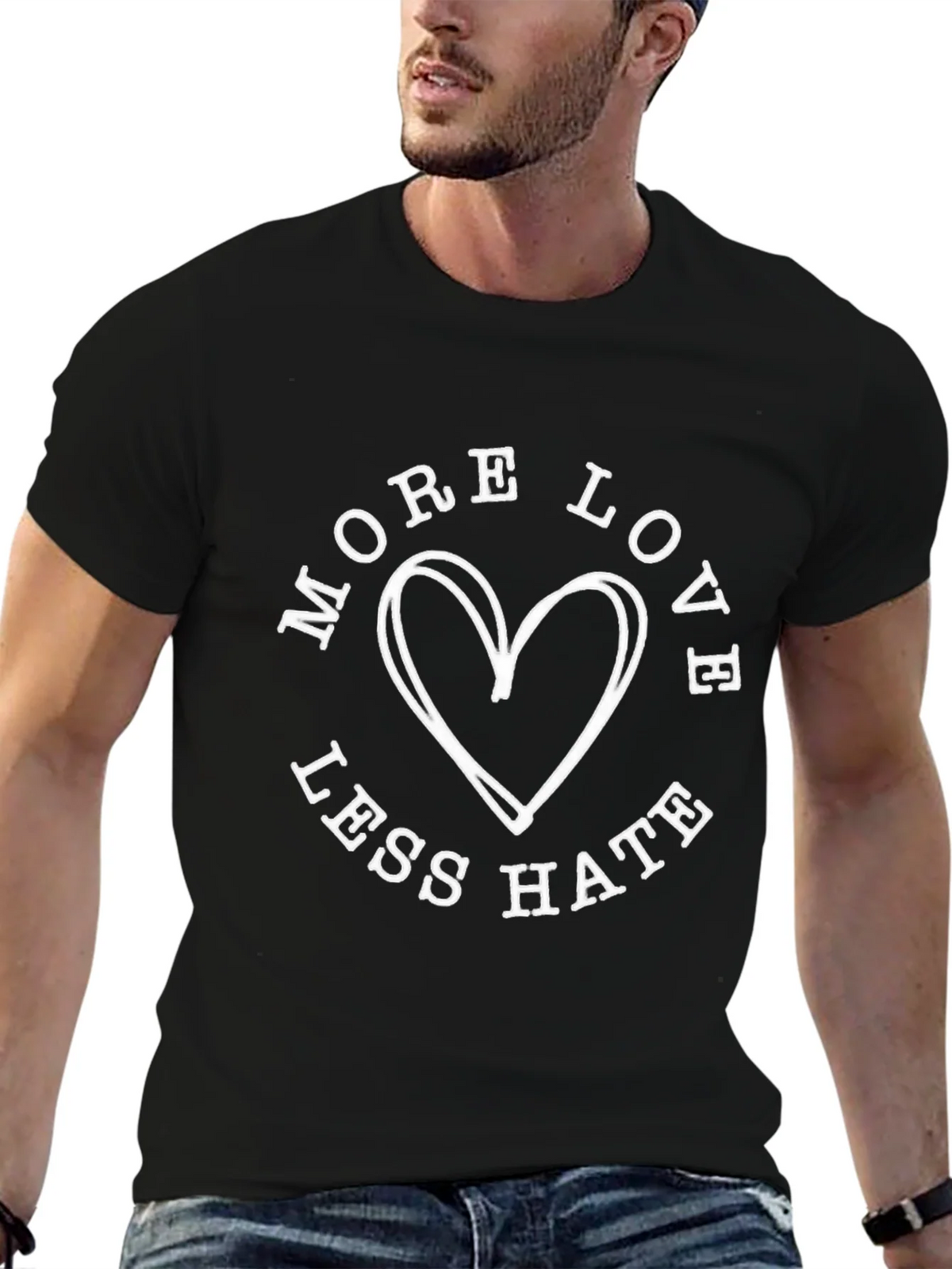 More Love Less Hate Graphic Tee